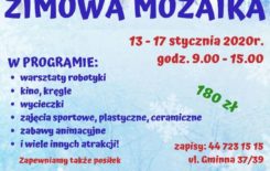 Więcej o: Zaproszenie na akcję feryjną „ZIMOWA MOZAIKA” w filii DOK